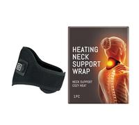 Générique Écharpe Cervicale Chauffante - Chauffe-Électrique Portable 3 Températures,Attelle Cervicale Réglable Chauffante,Pour Femmes Seniors Hiver Bureau Maison Randonnée Travail Voyage Équitation