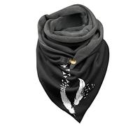 Générique éCharpe Chale Avec Attache Cachemire Personnalisée avec Boutons Chale Hiver Femme Marque éCharpe Femme Motif Chat Chale Femme Cachemire éCharpe Châle Scarf Vintage