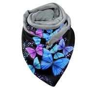 Générique éCharpe Chale Avec Attache Cachemire Personnalisée avec Boutons Chale Hiver Femme Marque éCharpe Femme Motif Chat Chale Femme Cachemire éCharpe Châle Scarf Vintage