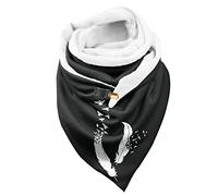 Générique éCharpe Chale Avec Attache Cachemire Personnalisée avec Boutons Chale Hiver Femme Marque éCharpe Femme Motif Chat Chale Femme Cachemire éCharpe Châle Scarf Vintage