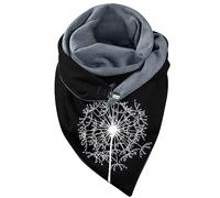 Générique Écharpe Châle Femme Chaud, Écharpe Chaude Universelle imprimée, élégante, Double Couche, Boucle, Douce et Confortable, Automne et Hiver