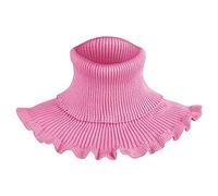 Générique Écharpe Chaude Femme, Turtleneck-Turtleneck-détachable Dames Tricot roulé col Artificiel Foulard à Bras