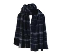 Générique Écharpe d’Hiver Douce et Chaude châle épais à Carreaux pour Femme Accessoire Polyvalent décontracté Long et Large pour Saison Froide Couvre Nuque Style Classique (Black, One Size)