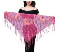 Générique Écharpe de Danse du Ventre pour Femme Ceinture Danse Orientale Jupe À Gland À Paillettes Jupe Bohème des Paillettes Écharpe La Hanche Frange Femmes Ceinture de Danse du Ventre