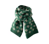 Générique ÉCharpe De NoëL Unisexe, éCharpe TricotéE D'Hiver, ThèMe De Renne, éCharpe Chaude Pour Femmes Et Hommes Doux Chaud Longue ÉCharpes ChâLe Rouge, Vert (Green 4, One Size)