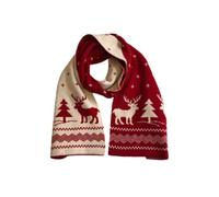 Générique Écharpe de Noël Unisexe, Écharpe Tricotée d'Hiver, Thème de Renne, Foulards Chaude pour Femmes et Hommes, Doux Chaud Longue Châle Etoles Épaisse Fashion Accessoires de Vêtements