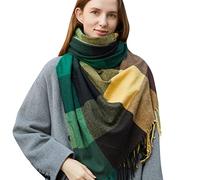 Générique Écharpe D'hiver Pour Femme Grand Plaid Tissu Glands Foulard Douces Et Confortables Grosse Écharpe Foulards Pashmina Etole Mariage