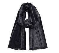 Générique Echarpe Echarpes Homme Scarf Lin Noir Foulard Coton Noire One Size Cachemire Écharpe Laine Chèche