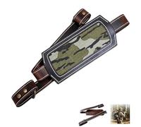 Générique Écharpe en cuir pour dinde sauvage avec gravure de timbre de dinde vintage, écharpe de dinde réglable vintage, bandoulière rembourrée robuste pour la chasse (B#)