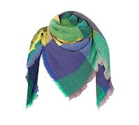 Générique Écharpe Femme Cachemire - Chaud Cache Cou-Cou Echarpe Foulard Châle à Carré Coton Écharpe Châle Tricolore Longues Grande Écharpes avec Gland pour Cadeau Mariage