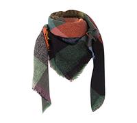 Générique Écharpe Femme Cachemire - Chaud Cache Cou-Cou Echarpe Foulard Châle à Carré Coton Écharpe Châle Tricolore Longues Grande Écharpes avec Gland pour Cadeau Mariage