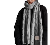 Générique Echarpe Femme Cachemire - Écharpe Capuche Femme Femmes Automne et Hiver Couleur Unie Imitation tissé Chaud châle écharpe (Grey One Size)
