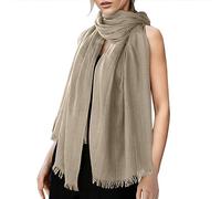 Générique Echarpe Femme Chaude Hiver Chauffante Épais Foulard Coton Écharpe Rouge Rose Avec Paillettes Châle Foulards Coffret Cadeau Grande À Glands Plaid