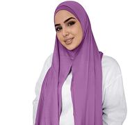 Générique Écharpe Femme - Écharpe Femme de tête Couleur Unie Longue écharpe Wrap écharpes écharpe en Coton pour la Mode féminine (Q One Size)