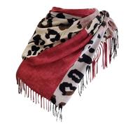 Générique éCharpe Femme Hiver Triangle Boho Leopard - Foulard Soie Femme