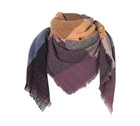 Générique Echarpe Femme Hivers - Écharpe Femme Hiver Plaid Couverture Épais Hiver Écharpe Tartan Chunky Wrap Surdimensionné Châle Cape Foulards (E One Size)