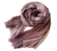Générique Écharpe Femme Homme Longue Foulard Coton Lin Doux Elégant Color-block Écharpe Chèche avec Frangé Enveloppes Grande Châle Stole, 190 X 90 CM (G)