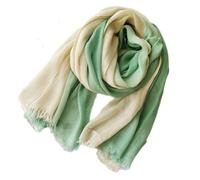 Générique Écharpe Femme Homme Longue Foulard Coton Lin Doux Elégant Color-block Écharpe Chèche avec Frangé Enveloppes Grande Châle Stole, 190 X 90 CM (B)