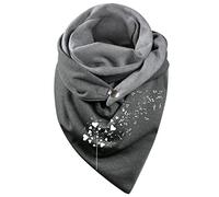 Générique Echarpe Hiver, Echarpe Triangle Femme Foulard Marque écharpe Chale Femme Etole Chic Cheche Shawl Pashmina Personnalisée Avec Bouton Pas Cher Foulard Imprimé Chat (B05)
