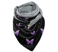 Générique Echarpe Hiver Femme écharpe Chale Echarpes Femme Etole Femme Echarpe Noel Femme Shawl Echarpe Avec Bouton écharpe Chaude Echarpe Triangle (A01, One Size)