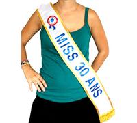 Générique Echarpe Miss 30 Ans - Bleu - One-Size
