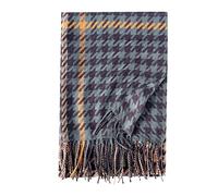 Générique Écharpe pour Femme - Écharpe Femme Womens Fashion Long châle Pied de Poule Plaid Hiver Chaud Plaid Grande écharpe châle (Grey A)