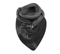 Générique Écharpe Triangle Echarpe Femme Hiver Chaud Élégant Foulard Imprimé Douce Chic Châle en Laine Retro Mode Avec Bouton Unisexe Confortable Triangulaire Enveloppant ChâLes