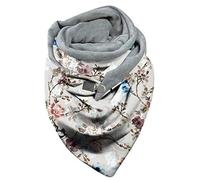 Générique Écharpe Triangle Femme Hiver Chaud Élégant Foulard en Coton Imprimé Pissenlit Chic Châle Vintage Scarf écharpe polaire femme Pas Cher (A29, One Size)