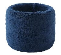 Générique Écharpes épaisses en velours d'hiver, cercle unique, Plus polaire, couleur unie, mode, anneau doux, col, écharpe plus chaude(Blue)