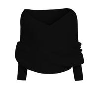 Générique Echarpes Femme Cachemire TricotéEs à Manches Pulls Haut éCharpe Pas Cher à La Mode Wrap Hiver Chaud Longue éCharpes ChâLe Au Tricot