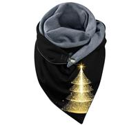 Générique Écharpes Femme - Écharpe Capuche Femme Écharpe Chaude Universelle imprimée élégante Double Couche Boucle Douce et Confortable Automne et Hiver (E One Size)