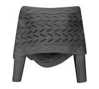 Générique Écharpes Femme - Écharpes Femme Cachemire Écharpe à Bavoir en Laine tricotée de Couleur Unie pour Homme et Femme décontractée Mode Automne et Hiver pour l'extérieur (Grey One Size)