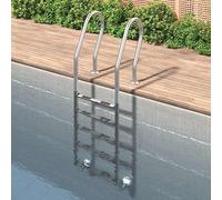 Générique Échelle de Piscine 54x38x211 cm Acier Inoxydable 304,Échelles, escaliers & rampes de Piscine,11.58KG-93463
