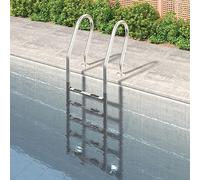 Générique Échelle de Piscine 54x38x211 cm Acier Inoxydable 304,Échelles, escaliers & rampes de Piscine,11.4KG-93457