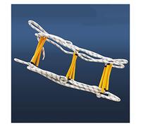 Générique Échelle de Secours - Échelle de Corde de 15 m (49 pi) avec Mousqueton, sécurité optimale pour Enfants et Adultes, idéale pour Les fenêtres et balcons des 2, 3 et 4 étages.