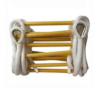 Générique Échelle de Secours en Corde de 3 m (10 pi) - Échelle d'évacuation Incendie en Nylon Souple pour Usage Domestique et extérieur - Échelle de Sauvetage de sécurité pour Les immeubles de Grande