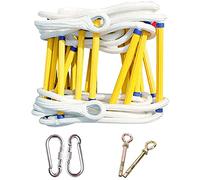 Générique Échelle de Secours Portable, échelle de Corde de sécurité de 15 m pour Enfants et Adultes, échelle de Sauvetage d'urgence pour fenêtre et Balcon, Durable et Facile à Utiliser
