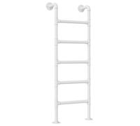 Générique Échelle de Secours pour puits de fenêtre (1,2 m, 1,5 m, 1,8 m, 2,1 m, 2,4 m, 2,7 m) - Échelle de Grenier Murale Blanche pour Appartements et entrepôts, escabeau Robuste en Tube de