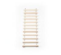 Générique Échelle d'Escala en Bois Massif et Cor pour Chat Rampe d'Agilité avec Hamac et Pont Adaptée aux Animaux Domestiques Actifs Installation Murale Facile, Escalier Souple incliné 1 mètre