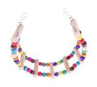 Générique Échelle d'escalade du Perroquet - Jouet en Cage, Corde en Bois | Bird Swing Bridge, Accessoires de perchoir Suspendus pour Cashatiel Conure Finch Canary Macaw Lomes Love