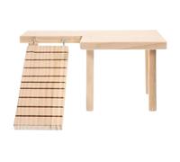 Générique Échelle en Bois Pratique pour Hamster et Cobaye, D'enrichissement pour Cage Fonction Développement de L'équilibre, pour Aménagement de Nid de Hamster