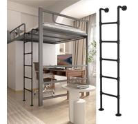Générique Échelles Noires à Fixation au Sol pour Lits superposés, idéales pour la Maison, la Sortie de Secours par fenêtre de sous-Sol ou de Grenier, et comme escabeau métallique pour Lits s