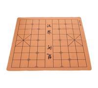 Générique Échiquier Pliable à Double Face en PU Léger, Accessoire de Jeu Xiangqi Portable pour Parties D'échecs Chinois à Tout Endroit