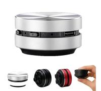 Générique Echo Pod Speaker, Bluetooth Mini Speaker Bone Conduction Portable WirelessSpeaker, Music Player with Suction Cup,Turn Any Surface Into aSpeaker for Bath, Home, Outdoor, Travel (Silver)