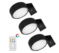 Générique Éclairage de Tableau Sans Fil - Applique LED avec Télécommande | Lampe Murale Magnétique à Piles | Lot de 3, Spot Dimmable pour Cadres & Œuvres d'Art, Installation Sans Perçage