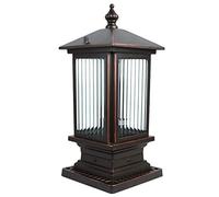 Générique Éclairage extérieur sur poteau avec abat-jour en verre, luminaire de clôture for villa, patio, stade communautaire(A)