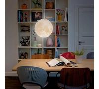 Générique Éclairage for cuisine salle à manger Restaurant lune lampe suspendue moderne Simple boule décoration lumières intérieur(30cm)