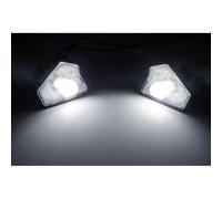 Générique Éclairage LED Pour Mercedes CLA CLS GLA, Logo Projecteur Pour Rétroviseur Extérieur - Sans Erreur Canbus, Éclairage LED Latéral Sous Rétroviseur