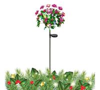 Générique Éclairage solaire pour jardin - Éclairage de Jardin LED Étanche | Guirlande solaire - Pour Allée, Terrasse, Cour, Balcon, Jardin, Parc, Chemin