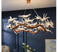 Générique Éclairage suspendu, Lustre en forme d'oiseau de luxe cuivre, lampe décorative for cage d'escalier, fenêtre magasin vêtements, lampes d'ingénierie créatives(Warm White,Diameter -120CM)
